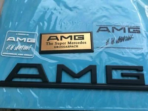 AMG Mercedes Pre Merger STYLE R107 W124 W126 W116 emblem badge logo 4 - Picture 1 of 12