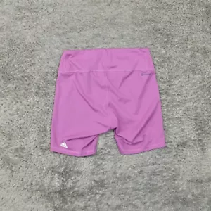 Adidas Women's Size 2X Biker Shorts stetch Pink Polyester Pull On - Picture 1 of 8