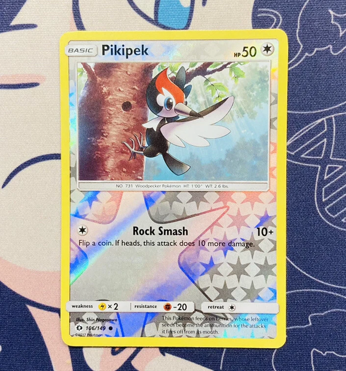 Pokémon TCG Pikipek Sun & Moon Base Set 106/149 Reverse Holo Common Mint - Image 1 of 1