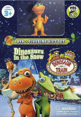 Dinosaur Train: Dinosaurs in the Snow (PBS DVD + figurine toy, 2014) NEW, sealed - Image 1 of 1