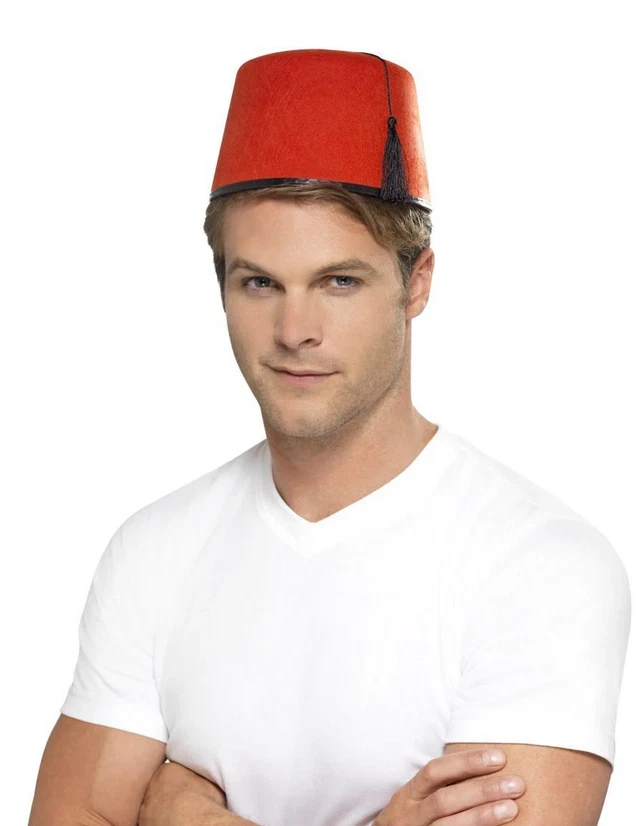 Fex Rosso Adulti Turco Egiziano Cappello Tommy Cooper Costume Travestimento - Immagine 1 di 1