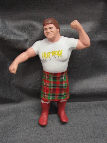 LJN WWF WWE Wrestling Figure Roddy Piper with Original Kilt Red Boots Cover
