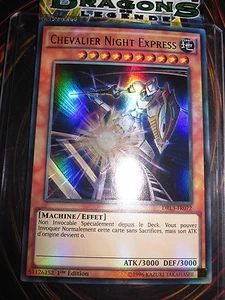 YU-GI-OH! ULTRA RARE CHEVALIER NIGHT EXPRESS DRL3-FR072 MINT FRANCAIS EDITION 1 - Picture 1 of 1