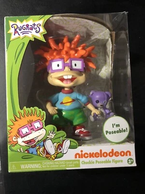 Фигурка 2017 Just Play Nickelodeon Rugrats Poseable Chuckie с плюшевым мишкой НОВАЯ - Изображение 1 из 3
