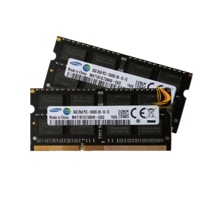 16GB Samsung Kits 2X 8GB 2RX8 DDR3 1333MHz PC3-10600S SODIMM Laptop RAM Memory ~ - Image 1 of 4
