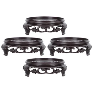 4 Pcs Handicraft Figurine Display Stand Tabletop Vase Fish Tank Base UK - Picture 1 of 12