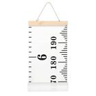 MIBOTE Baby Growth Chart Handing Ruler Wall Decor for Kids, Canvas Removable Gro