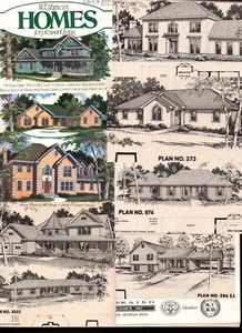 FARMERS CO. #56 VINTAGE MCM MODERN HOUSE PLÄNE 1970-80ER ATOMIC RANCH MID CENTURY - Bild 1 von 1