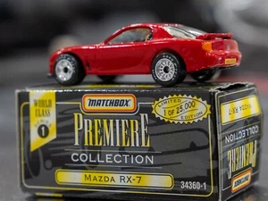1995 Matchbox Series 1 Premiere Collection Mazda RX-7 Red, MINT - Picture 1 of 8
