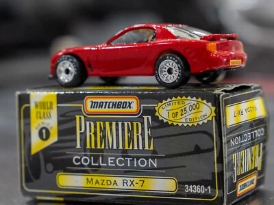 1995 Matchbox Series 1 Premiere Collection Mazda RX-7 Red, MINT - Image 1 of 4