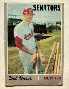 1970 Topps #336 Del Unser- Washington Senators VG