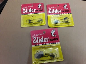 Fishing Tackle Vintage Charlie Brewers Slider Heads Bass Walleye Lures Equipment - Picture 1 of 2