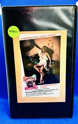 Carnival Of Blood VHS 1982 Cult Horror Slasher Carnies Rare Tested Burt Young - Image 1 of 4