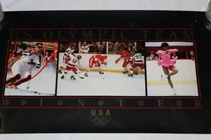 1988 winter olympic team poster 36x20 - Picture 1 of 3