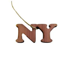 NY - Cedar Ornament - Picture 1 of 4