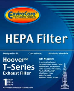 Hoover T Series Exhaust HEPA Filter - True HEPA Filter - 1 Filter Per Box - Picture 1 of 1