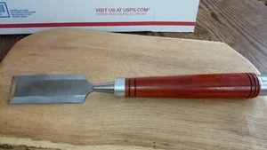 Timber Frame Wood Chisel 2 inch with Hand Turned 8" African Paduak Handle - Picture 1 of 5