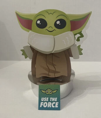 Tarjeta Exhibible Pop Up Disney Star Wars The Mandolorian Grogu NUEVA Foto 1 de 3