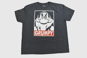 Disney Mens Snow White & The Deven Dwarves Grumpy Big Face Shirt New 3XL - Picture 1 of 5