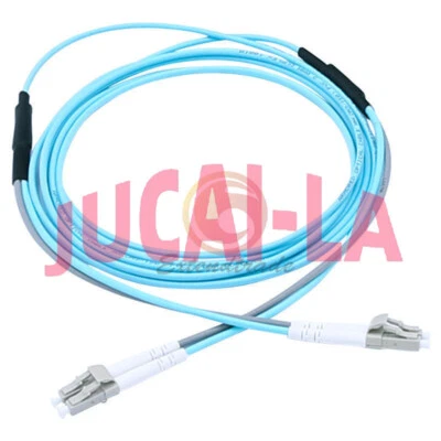 New 60M 10G OM3 Armored Cable Fiber Patch Cord LC to LC 3.0mm MM 50/125 Duplex - Image 1 of 4