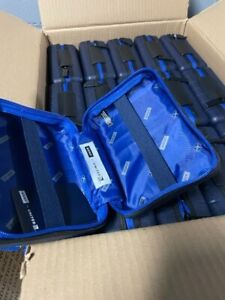 LOT of 4pcs Empty [UA] Business Class Away Amenity Kit #1 Blue Zipper