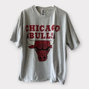 Vintage Logo Athletic Chicago Bulls NBA Basketball Graphic Tee Shirt Men’s Sz XL - Picture 1 of 7