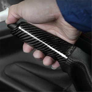 Carbon Fiber Style Handbrake Brake Handle Cover for BMW E90 E92 E46 F30 F32 F80 - Bild 1 von 9