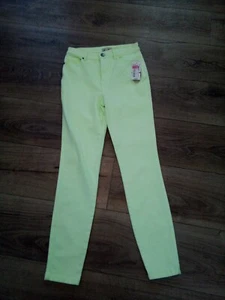 Jeans ajustados verde lima GB Juniors talla 7 nuevos con etiquetas - Imagen 1 de 6