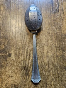 Vintage Veribest Versilbert Teeei Löffel Teelöffel mit Schnappverschluss Sieb - Bild 1 von 6