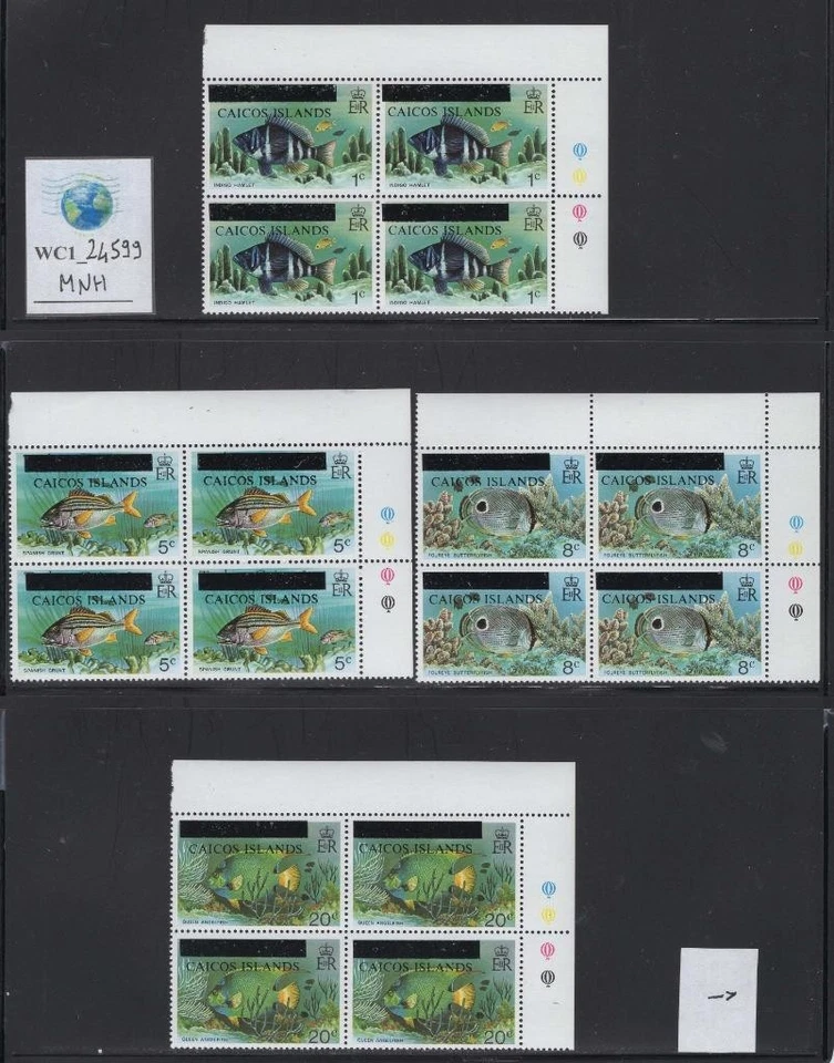 WC1_24599.COL BRITÁNICO.:CAICOS. Bloques de hermoso juego de peces 1981. Sc.1-7. MNH Foto 1 de 1