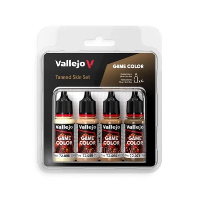 Game Color: Tanned Skin Set (4x18ml) Vallejo Acrylicos Vallejo Farben NEU