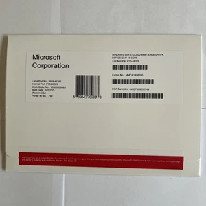 Microsoft Windows Server 2022 Standard 16 Core DVD & License Key (New&Sealed) - Picture 1 of 2