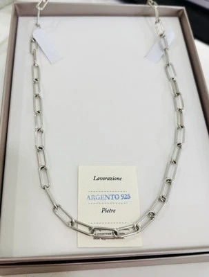 Collana Argento Unisex Maglia Esagonale - Immagine 1 di 3