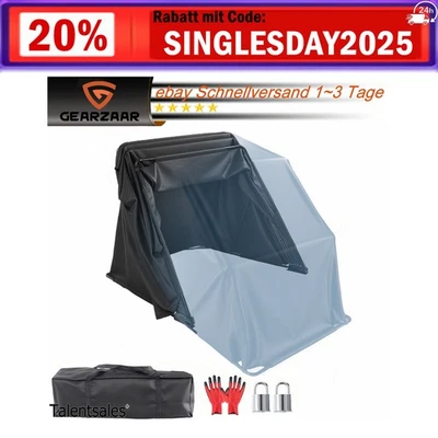 Wasserdicht Motorrad Zeltgarage Faltgarage Motorradgarage Motoguard Schwarz - Bild 1 von 4
