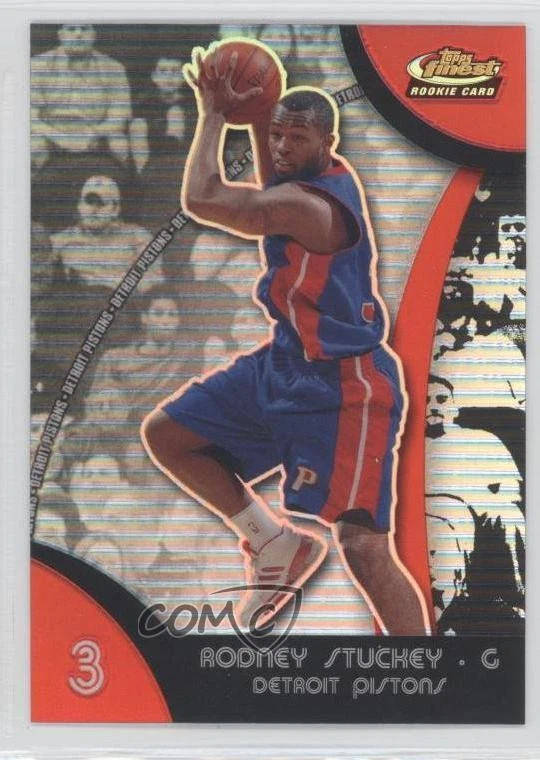 2007-08 Topps Finest Refractor Rodney Stuckey #99 Rookie RC - Image 1 of 2