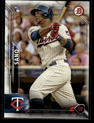 2016 Bowman #140 - Miguel Sano - Minnesota Twins Baseball Rookie Card RC - Image 1 of 2