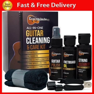Guitar Cleaner Polish, String Cleaner, Winder and Fretboard Oil Care Kit | MADE - Picture 1 of 10