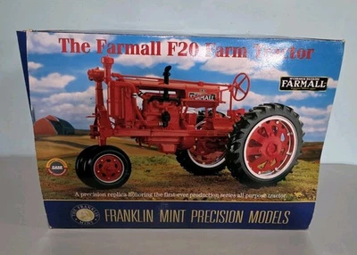 FRANKLIN MINT Precision Model 1:12 Farmall F20 Farm Diecast Tractor New Rare - Image 1 of 4
