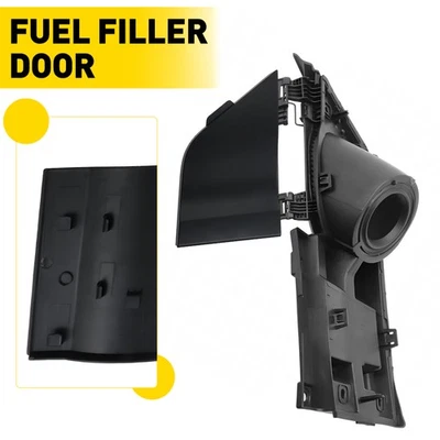 Fuel Filler Door Housing + Gas Cover Black For 15-23 Ford Transit 150 250 350HD - Image 1 of 4