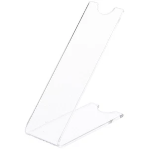 Plymor Clear Acrylic Angled Stiletto Heel Shoe Display Riser, 3.5" x 1.375" x 3" - Picture 1 of 2