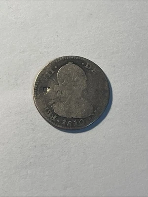 1810 NR JF Bogota, Colombia Silver 1 Real Spanish Colonial Coin - Image 1 of 3