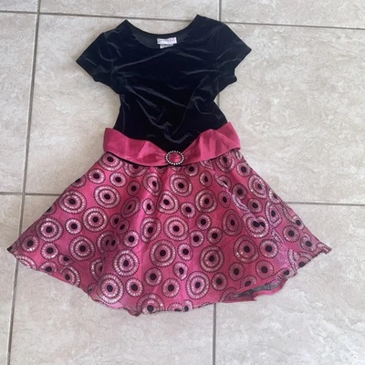 Vestido Ashley Ann meninas tamanho 10 festa feriado Natal Páscoa casamento rosa brilho - Imagem 1 de 4