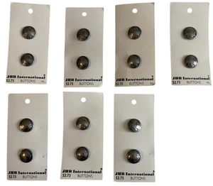 14  JHB International Indian Head Coin-Silver Tone Shank Metal Buttons-5/8" - Picture 1 of 3