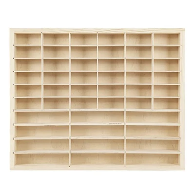 48 Grids 1:64 Solid Wood Car Toy Model Storage Box Display Collection Case US - Image 1 of 4
