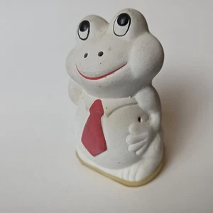 Vintage Frog Air Freshener 4" Figurine Made for Coty Ceramic Kitsch Decor - Picture 1 of 11