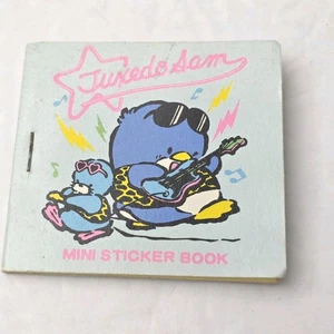 Mini libro de pegatinas vintage Sanrio 1988 esmoquin Sam incompleto 2x2 pulgadas - Imagen 1 de 6