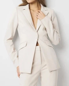 Chaqueta Blazer Mujer White House Black Market Talla 16 Marfil Nueva Sin Etiquetas - Imagen 1 de 13