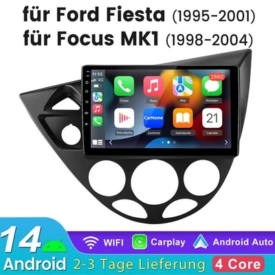 Andriod Autoradio Carplay Für Ford Focus MK1 1998-2003 GPS Navi WIFI BT RDS DAB+ - Bild 1 von 4