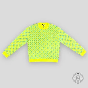 LOUIS VUITTON MONOGRAM RAINBOW PLAYGROUND SWEATERYELLOW/BLUE - Picture 1 of 6
