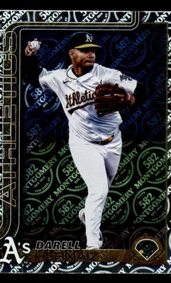 2025 Topps 582 Montgomery Club Parallel 695 Darell Hernaiz Athletics - Image 1 of 2